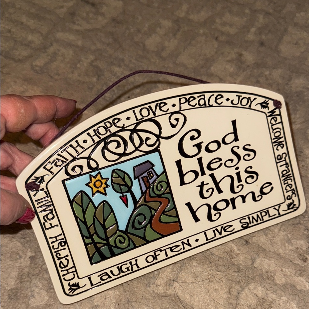 Handcrafted Spooner Creek Designs Inspirational Wall Plaque 2010